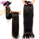 ALIANNA 26Inch Human Hair Bundles 10A Brazilian Raw Hair Weave Bundles 30 38 40 Inch Straight Human Hair Bundles Hair Extensions - Image 3