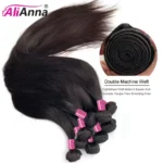 ALIANNA 26Inch Human Hair Bundles 10A Brazilian Raw Hair Weave Bundles 30 38 40 Inch Straight Human Hair Bundles Hair Extensions - Image 13
