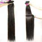 ALIANNA 26Inch Human Hair Bundles 10A Brazilian Raw Hair Weave Bundles 30 38 40 Inch Straight Human Hair Bundles Hair Extensions - Image 2