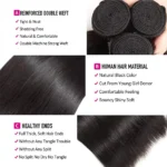 Tissage Straight Human Hair 100% Human Hair For Women Bundles 30 32 inch Virgin Hair Brazilian Remy Weave Human Hair Extensions - Image 2
